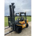 TCM, 3 Ton Diesel Forklift Truck (Twin Wheels Wide Carriage) 6ft forks scrap yard truck