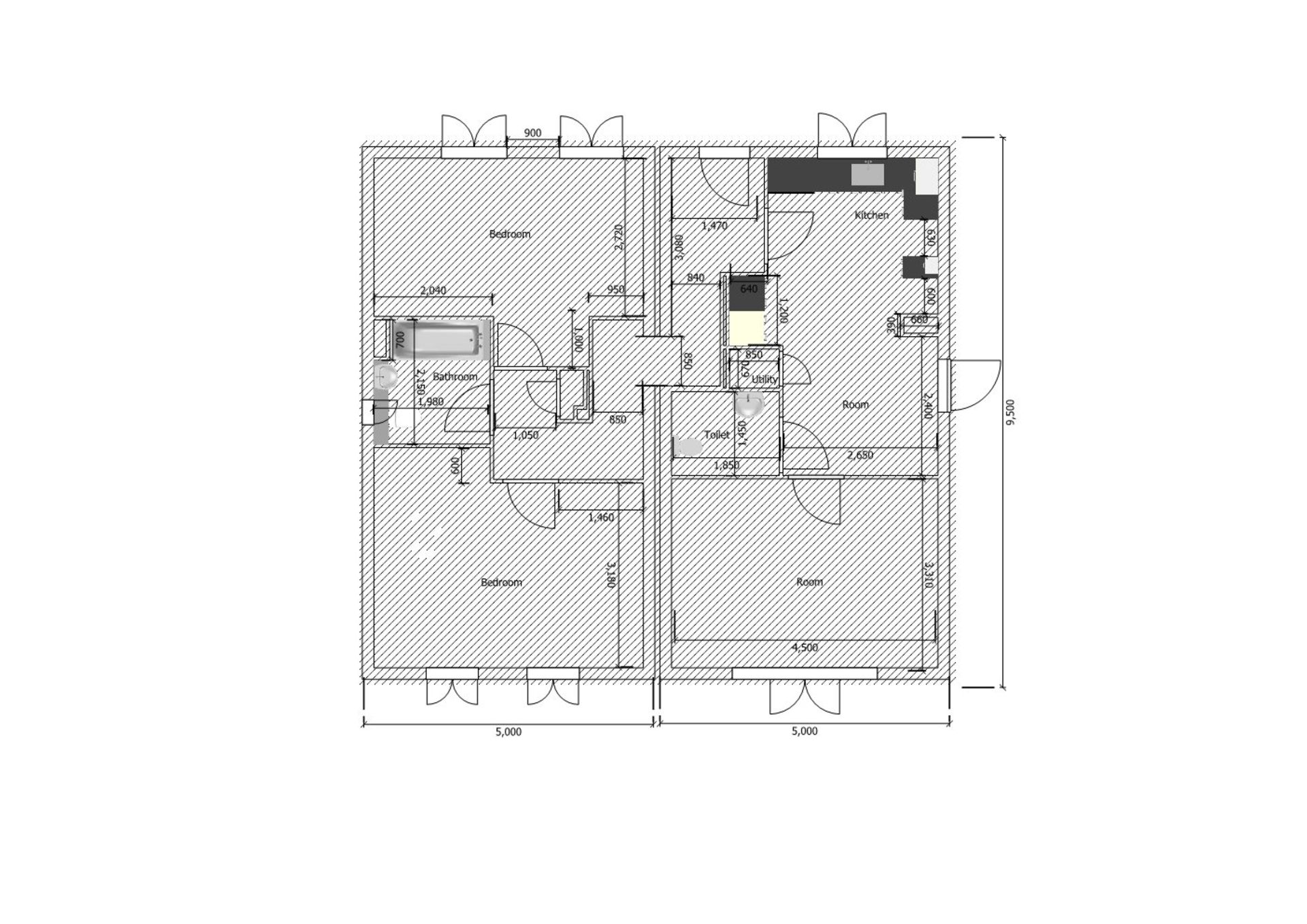 2 Bedroom Antracite Clad & Rendered Modular Bungalow - Image 3 of 62