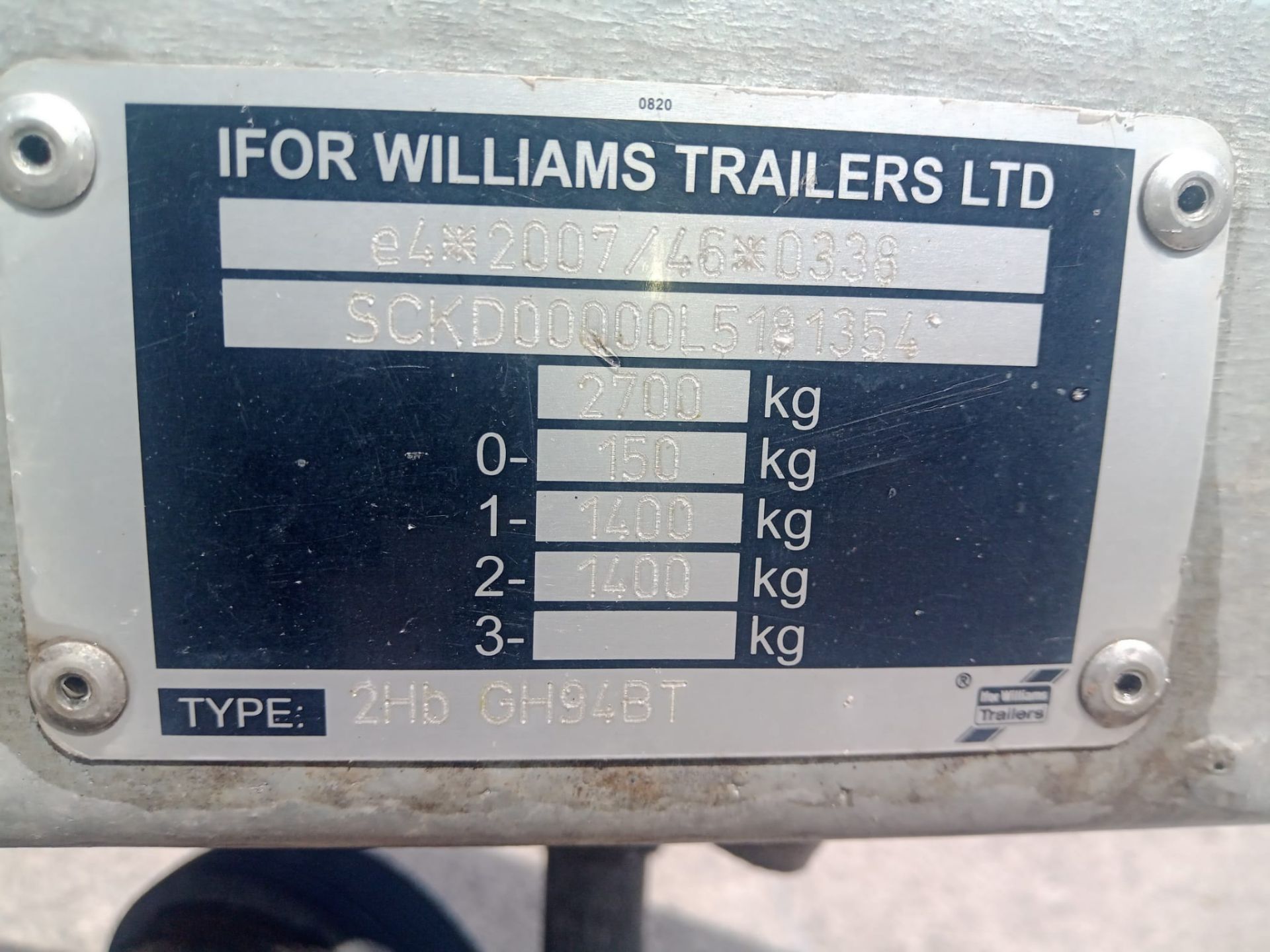Used Ifor Williams GH94BT – First Reg 15/11/2020 - Image 5 of 7