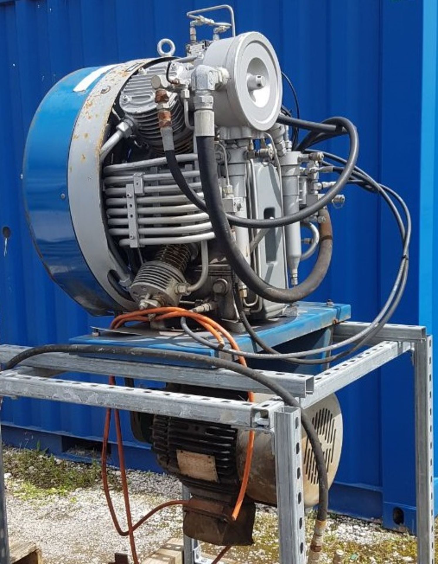 Large Bauer type scuba diving compressor 4 stage 300 bar to 20 CFM