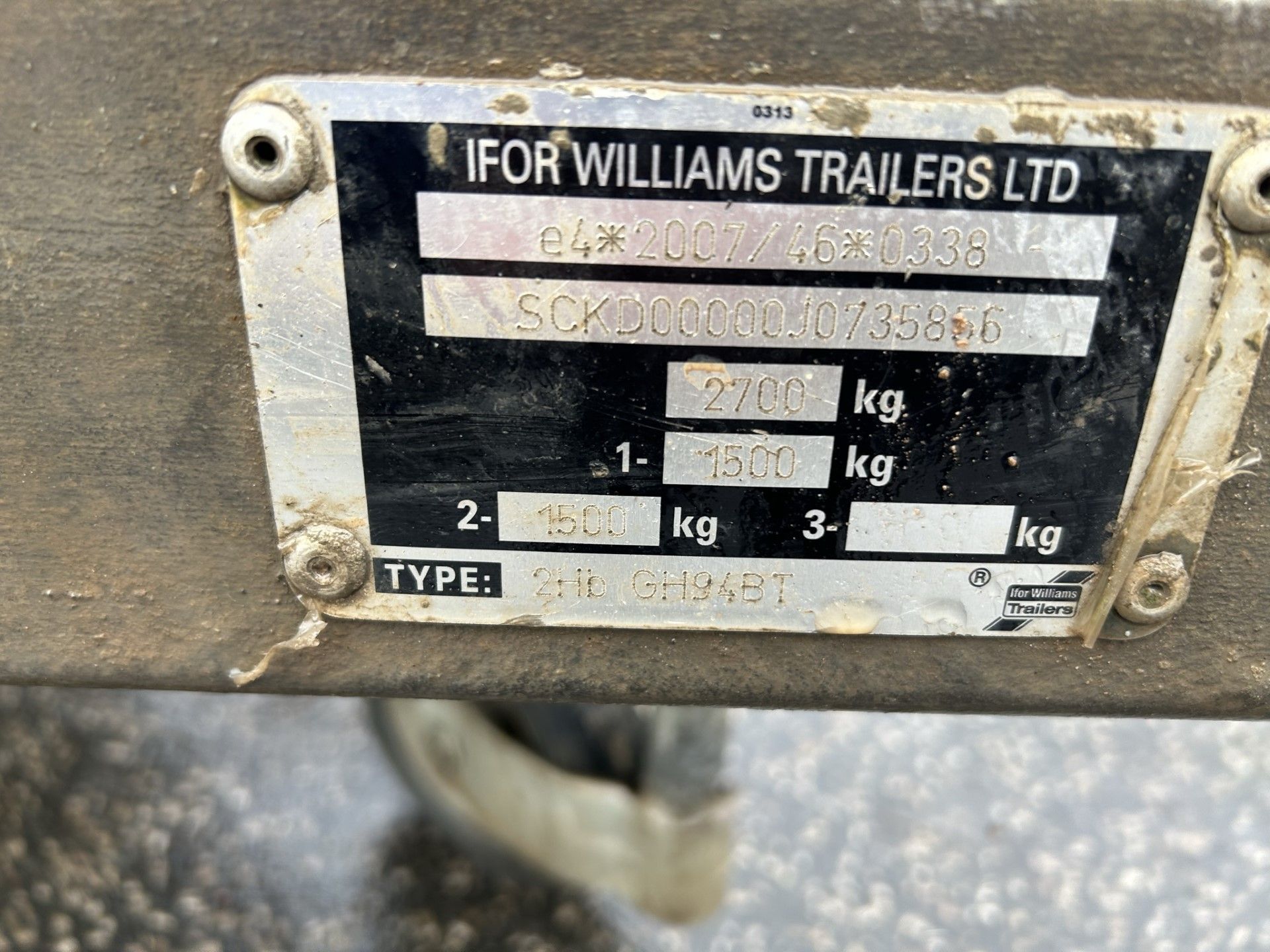 Used Ifor Williams GH94BT Unit 4471 - First reg 14/02/2018 - Image 3 of 7