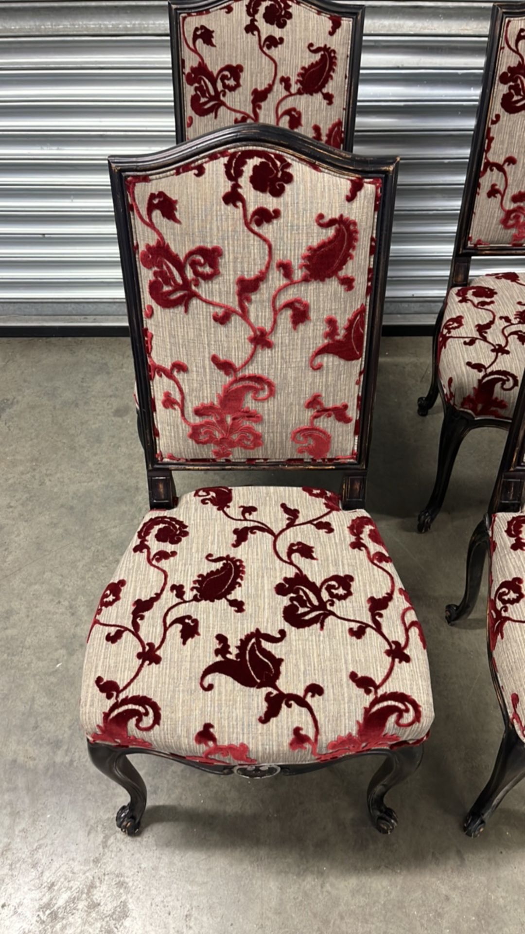 Set Of 6 Roche Bobois Floral Dining Chairs - Image 3 of 7