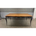 Large Dining Table inc Extender and Extra Legs