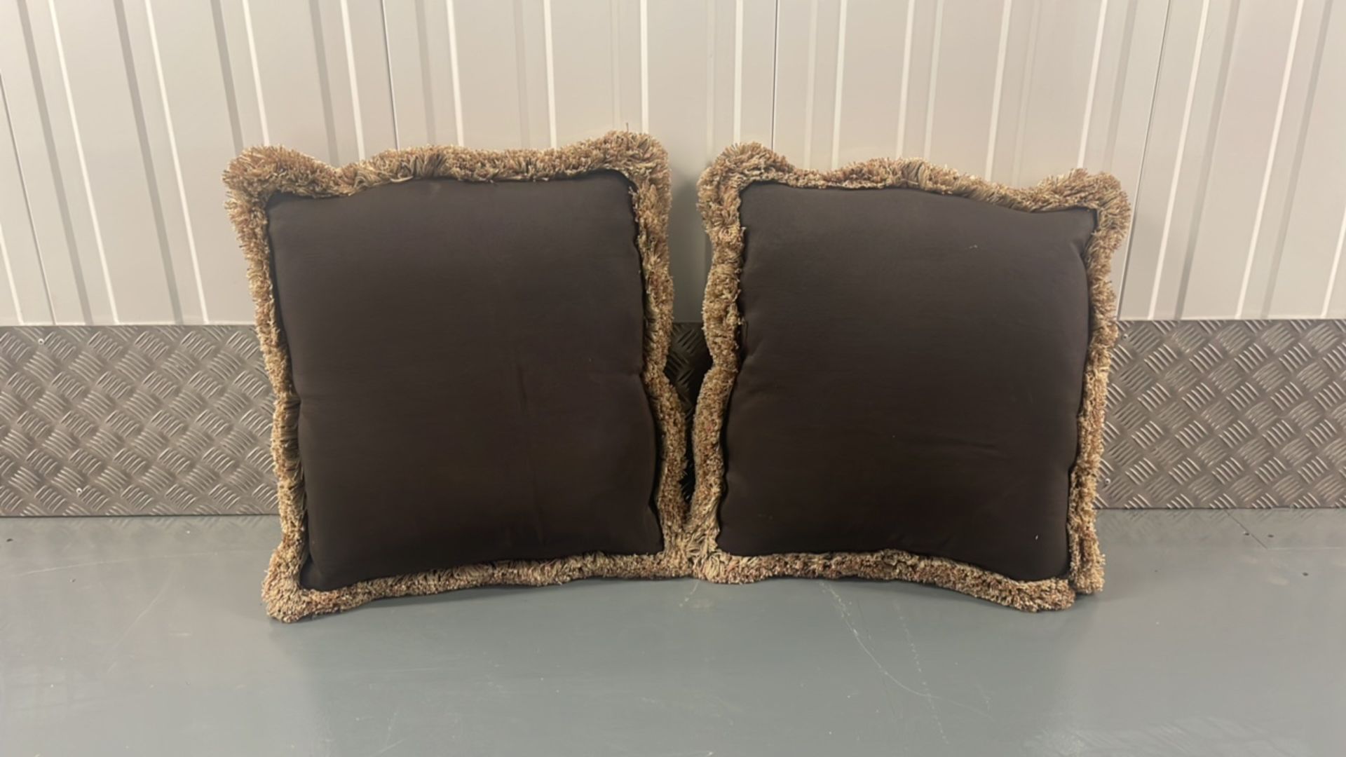 Pair Of Brown Cushions