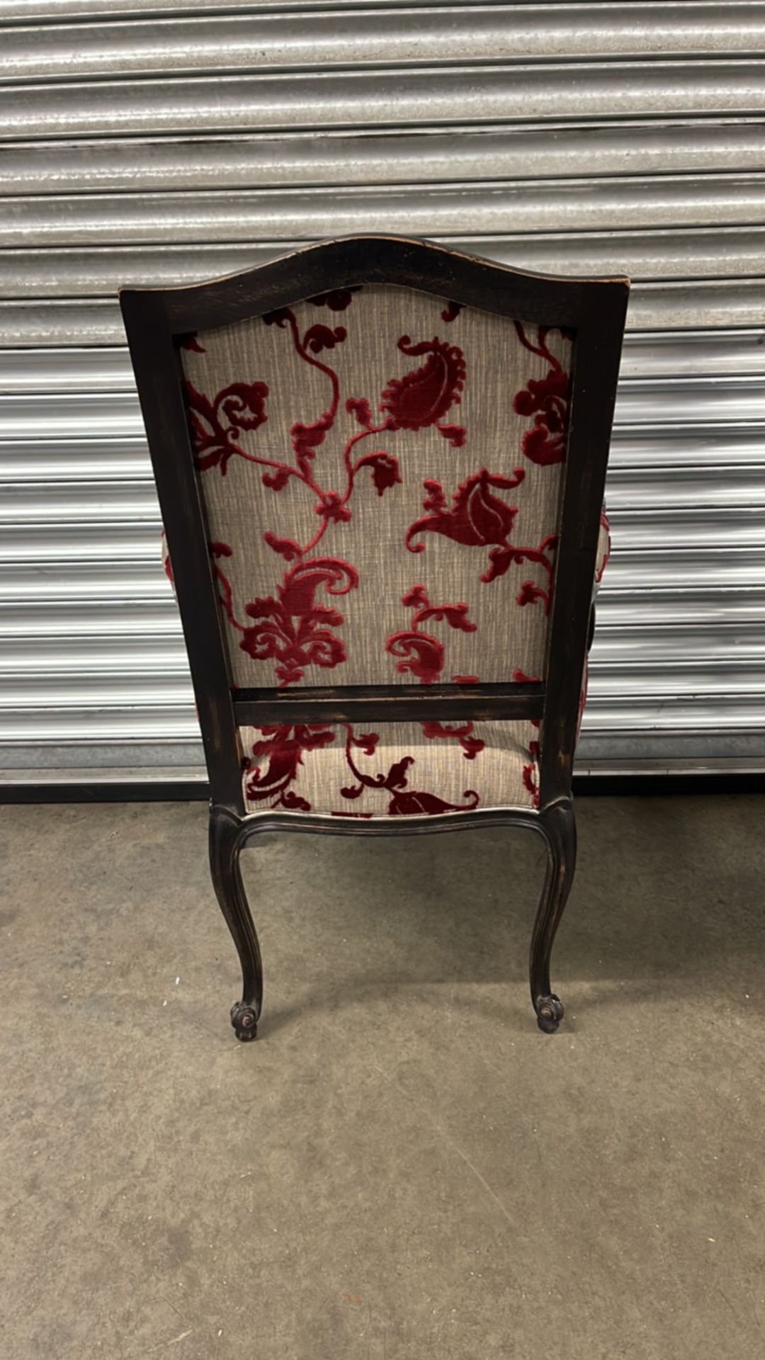 Pair of Roche Bobois Floral Dining Chairs with Arms - Image 6 of 7