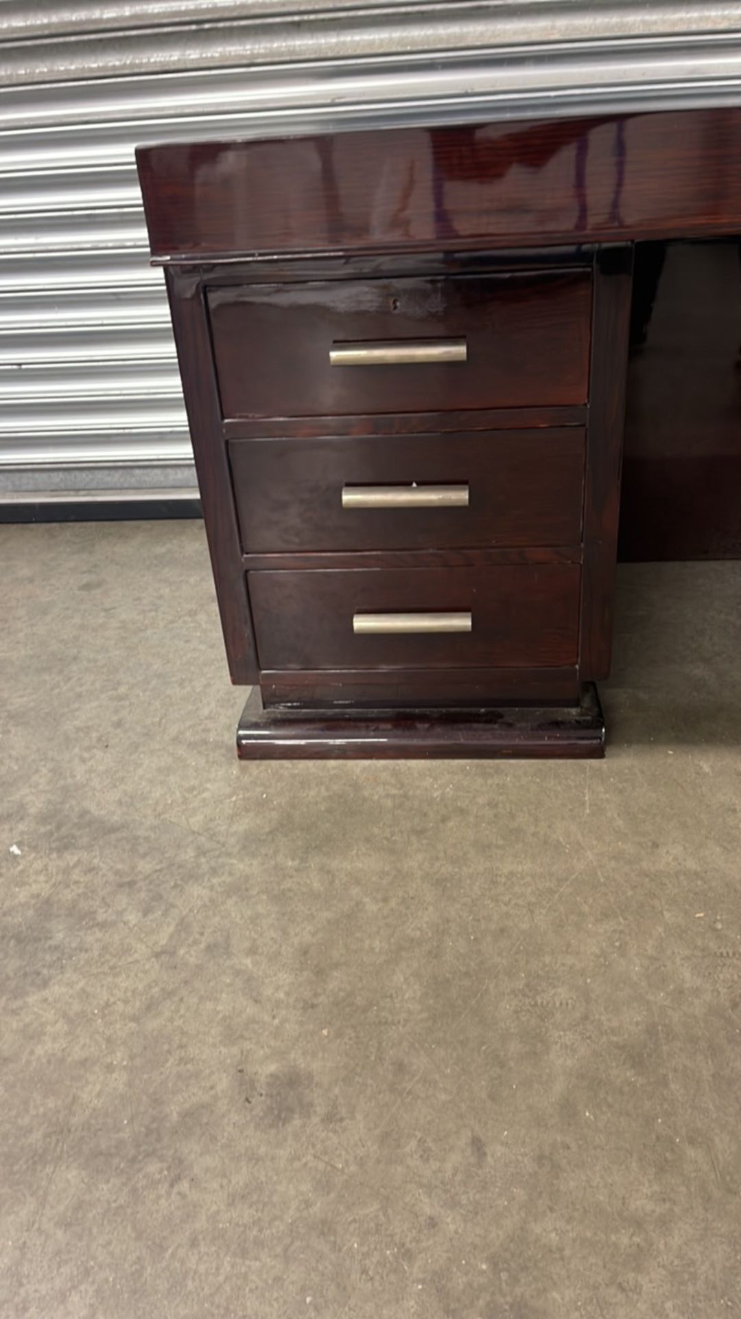 Dark Walnut Desk - Image 4 of 6