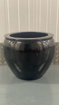 Large Brown Ceramic Plant Pot