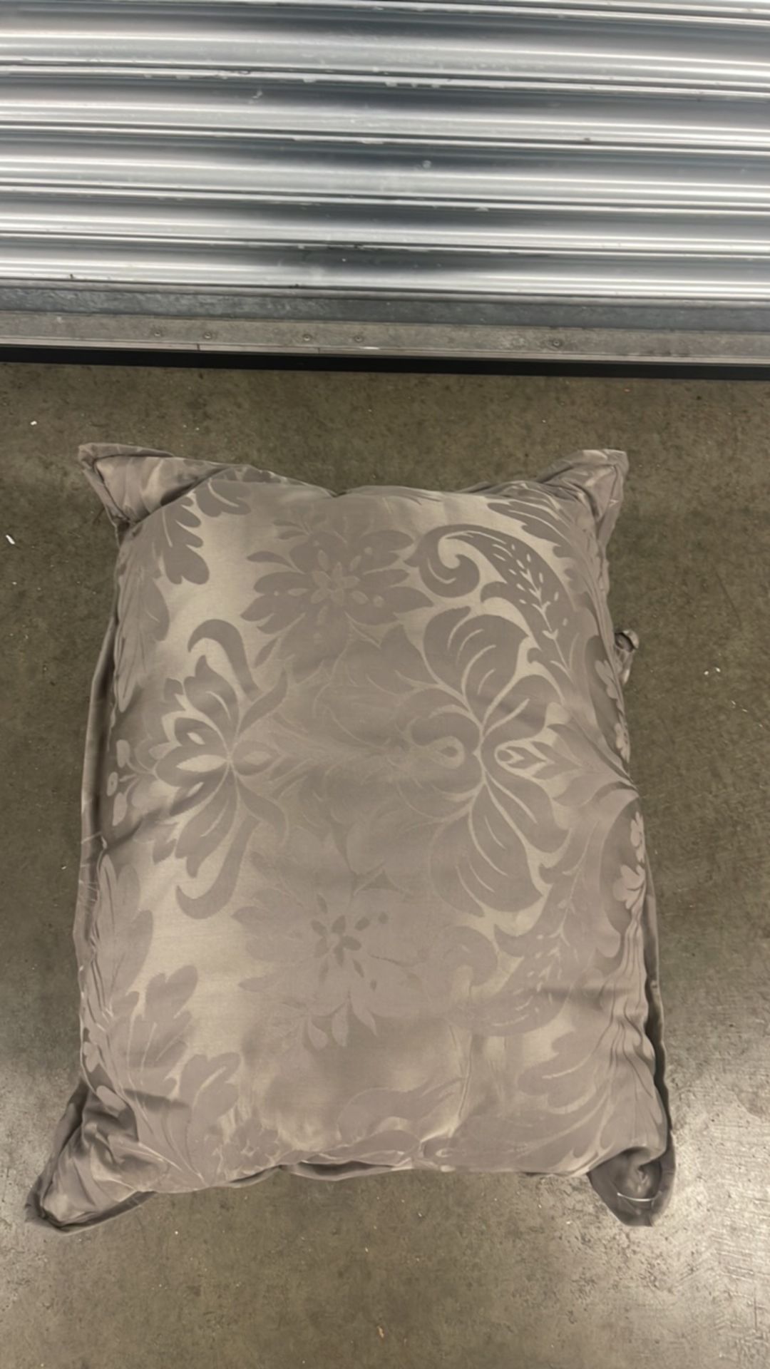 Grey Sofa Cushions with Floral Design x 3 - Image 2 of 3