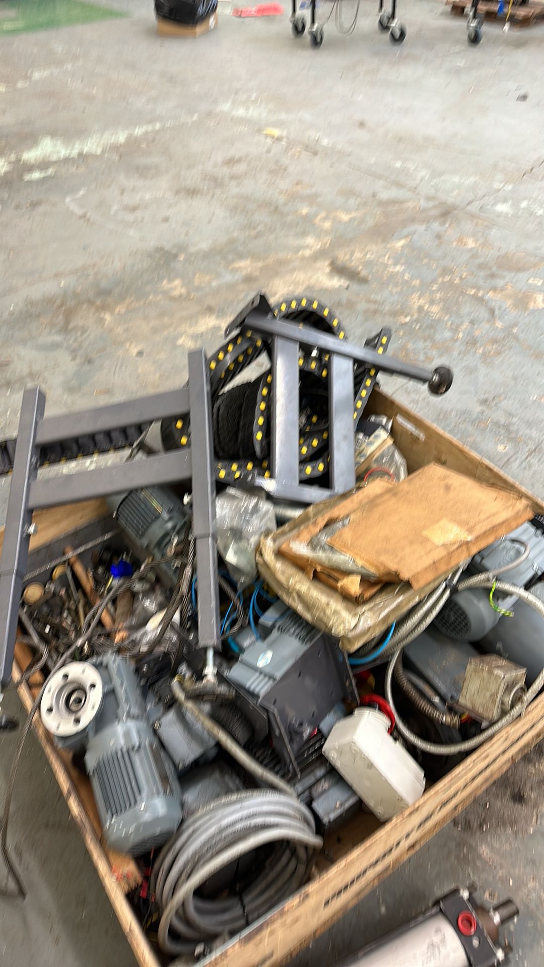 1 x pallet of spare parts including belts and motors - Image 4 of 5