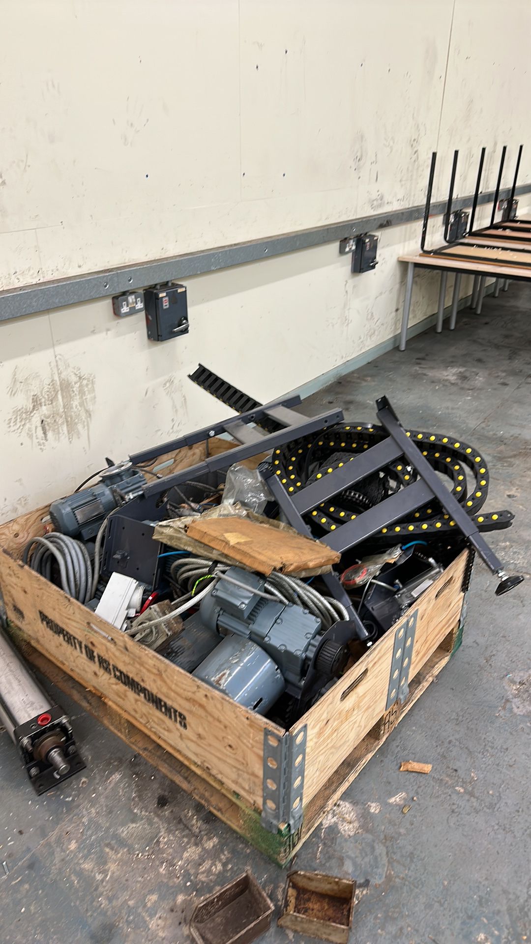 1 x pallet of spare parts including belts and motors - Image 2 of 5