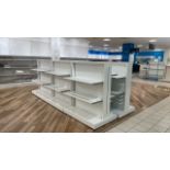 White Shelved Mobile Units x6