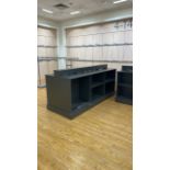 Black Wooden Retail Service Counters