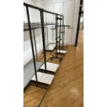 Assorted Metal Hanging Rails x8