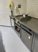 Stainless steel prep station
