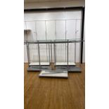 Mobile Metal Clothing Display Rails x5