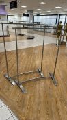 Curved Metal Rails with Glass Top x2