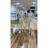 Female Mannequins and Stand x3