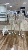 Female Mannequins and Stand x3