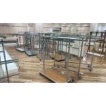 Assorted Mobile Garment Display Rails