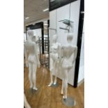 Female Mannequins with Glass Base x3