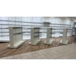 White Gloss Mobile Merchandise Units x4