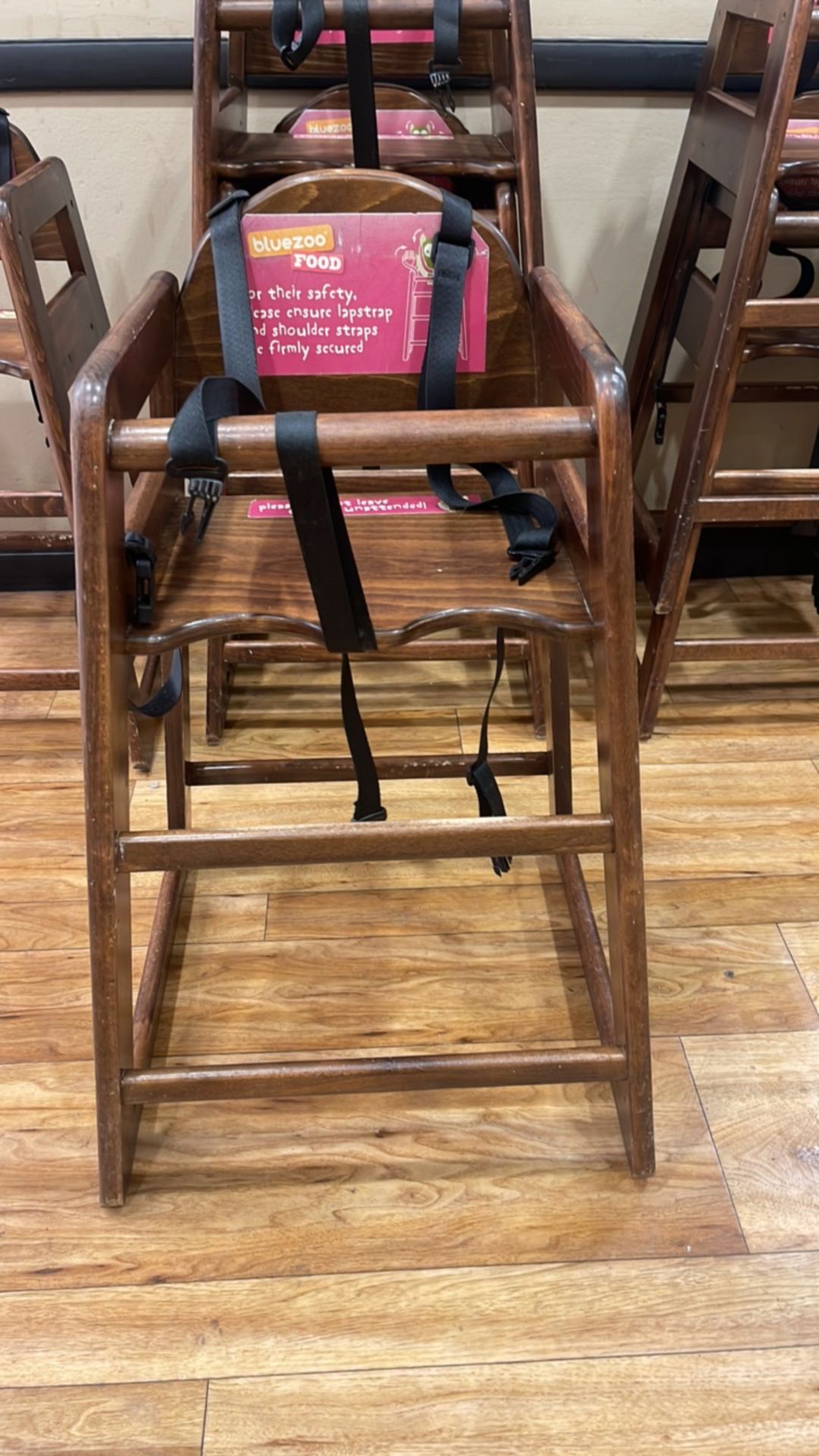 8 x Wooden High Chairs - Image 2 of 4