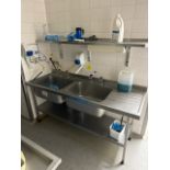 Stainless Steel Sink Unit with Shelf