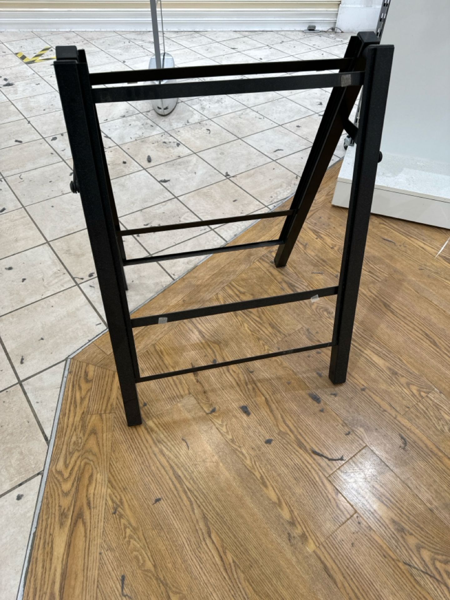 Black A-Frame Display Stand