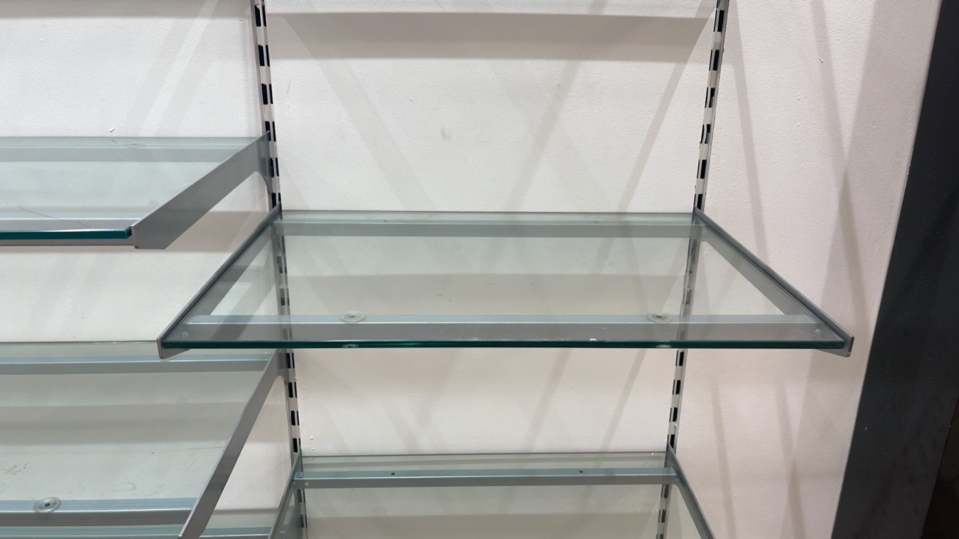 Wall of Glass Shelving - Image 3 of 3