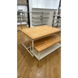 Set of 2 Wooden Nesting Display Tables