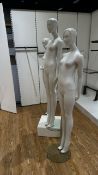 Female Mannequins and Stands x3