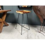 Vintage Industrial Bar Stool