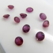 Parcel Of Unmounted Natural Ruby Gemstones, 2.01 Carat