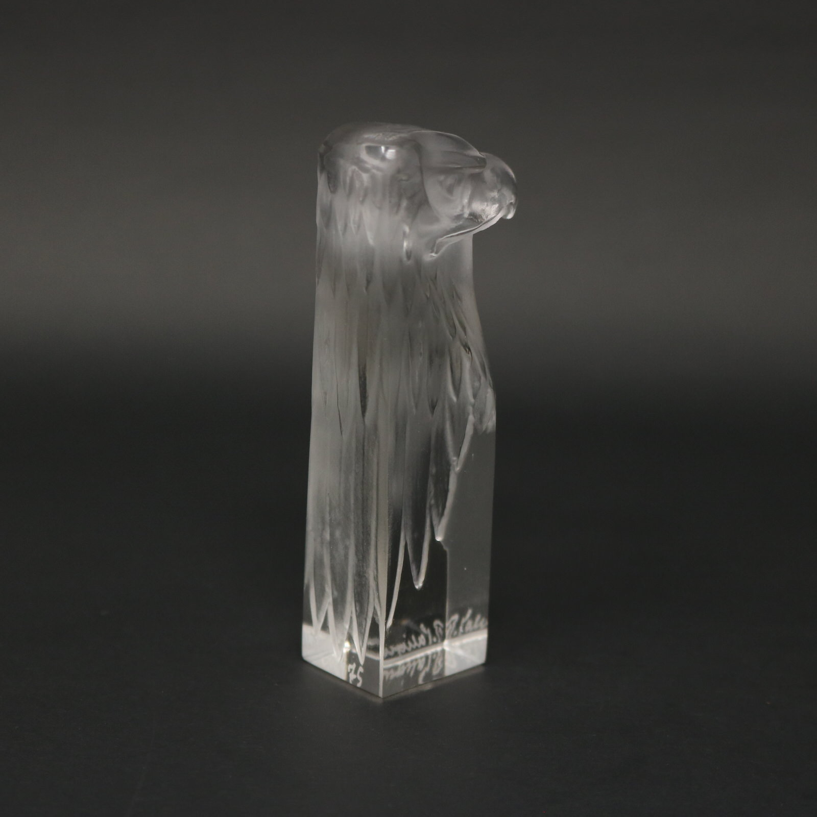 Rene Lalique Clear Glass Tete d'aigle Cachet - Image 6 of 13