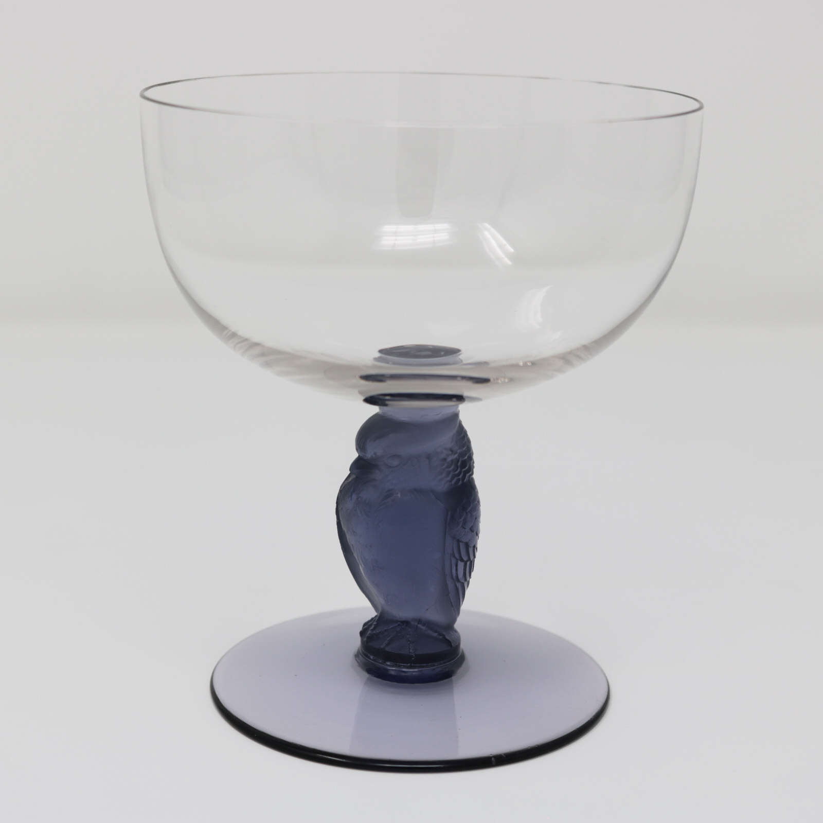 Rene Lalique Glass 'Rapace' Champagne Glass