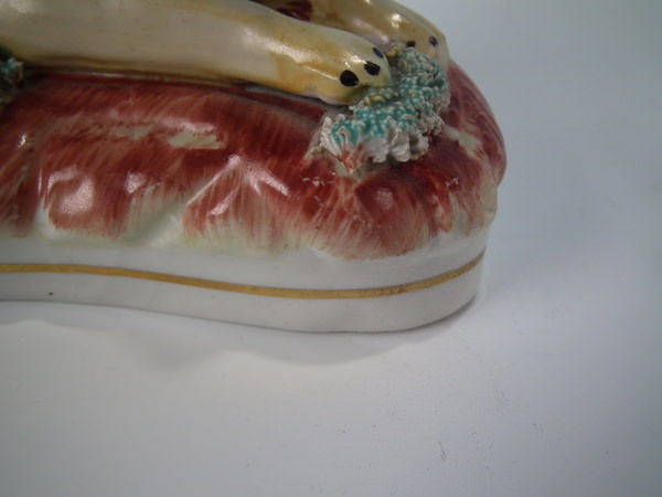 Pair Staffordshire Pottery Mastiff Spill Vases - Image 11 of 18