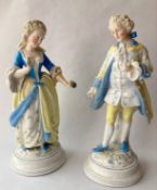 Pair Of Meissen Johansen Roth JR Porcelain Figurines