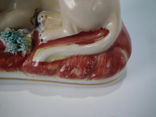 Pair Staffordshire Pottery Mastiff Spill Vases - Image 14 of 18