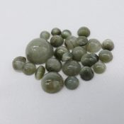 A Selection Of Natural Chalcedony Gemstones Totalling 21.60 Carats