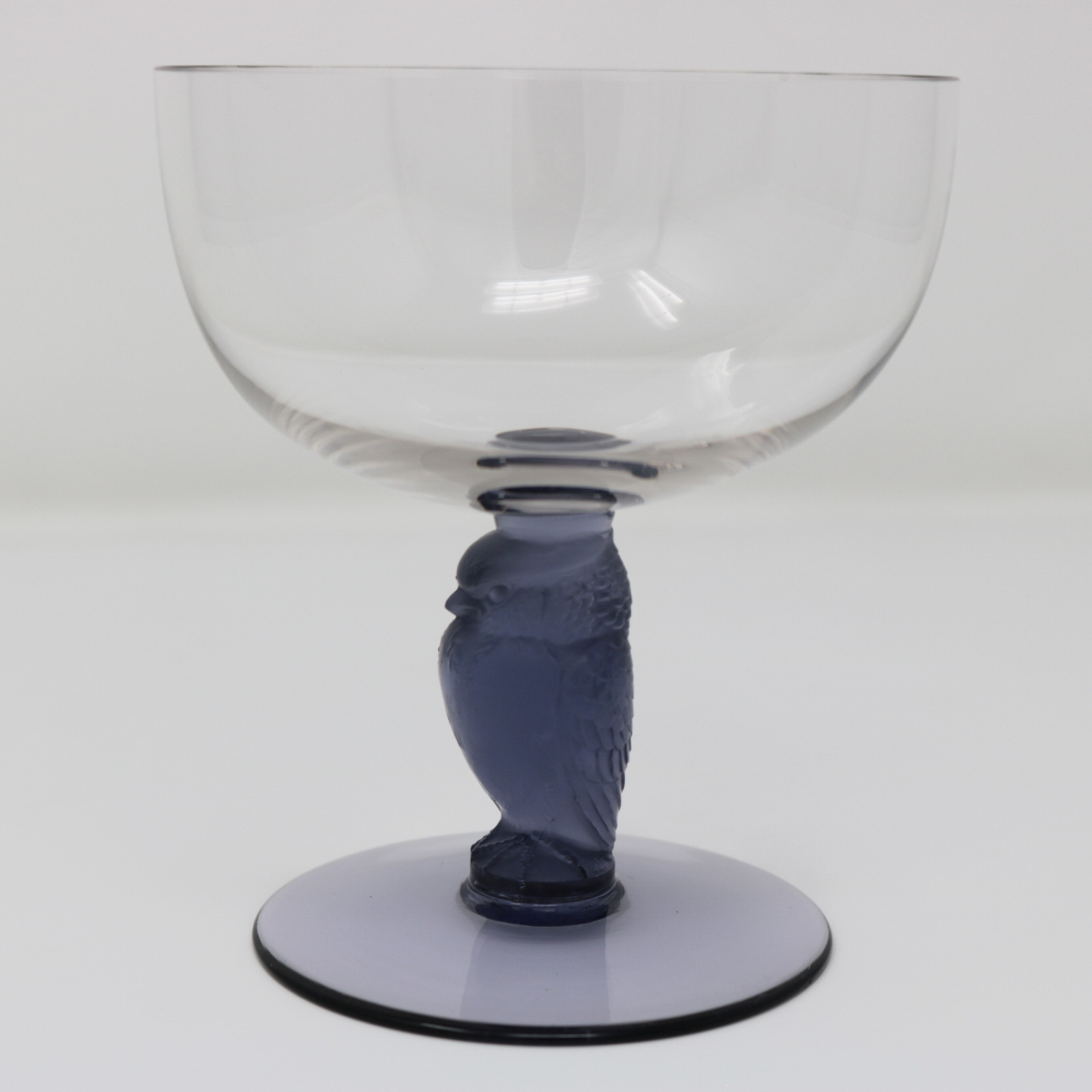Rene Lalique Glass 'Rapace' Champagne Glass - Image 5 of 11