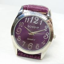 Gossip Wrist Watch With Quartz Movement & Box