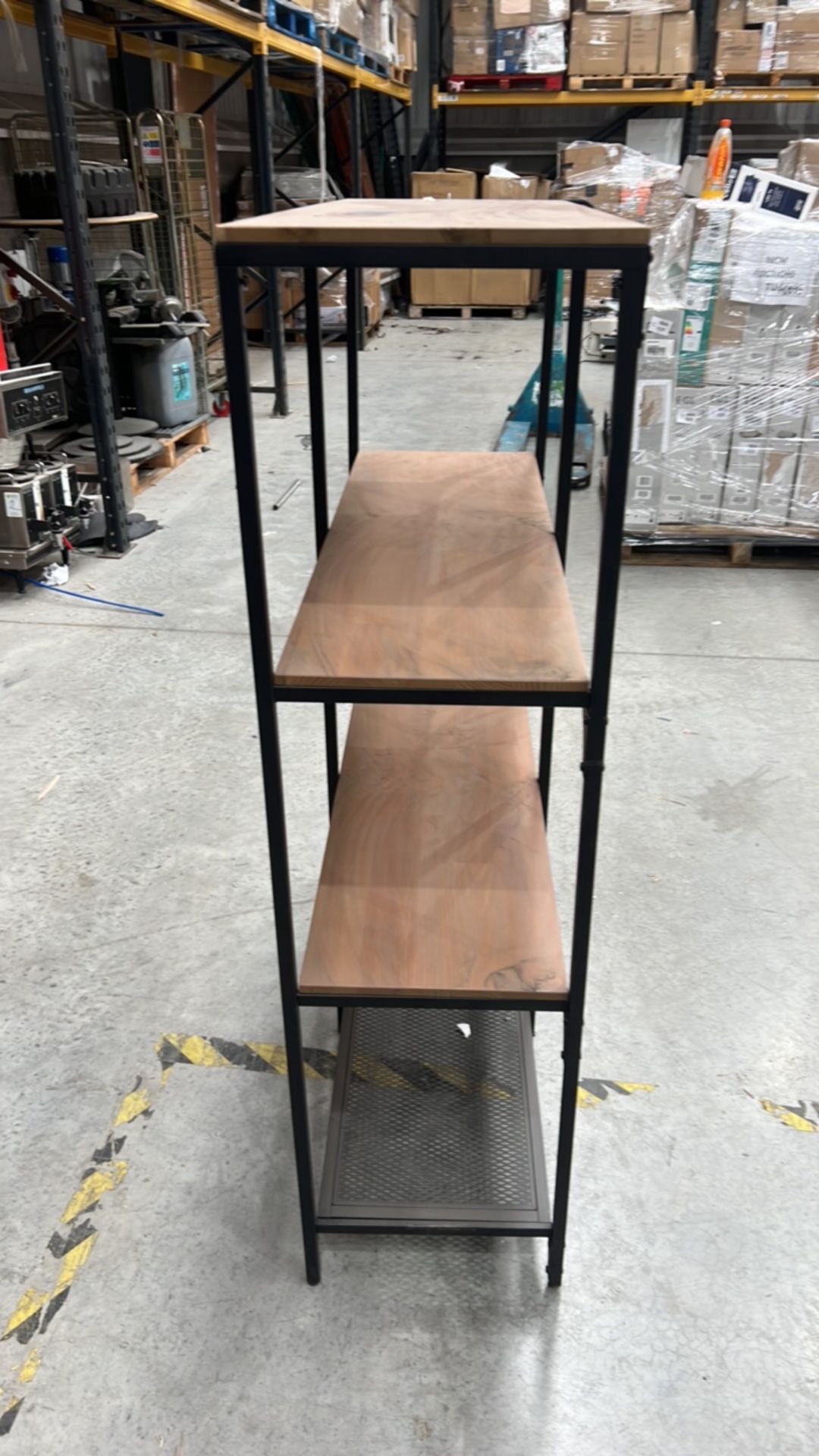 Wood and metal shelving - Image 2 of 6