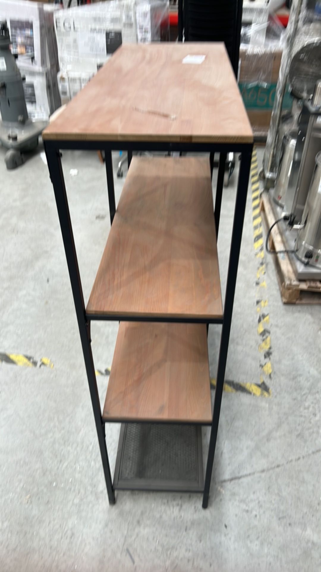 Wood and metal shelving - Image 4 of 6
