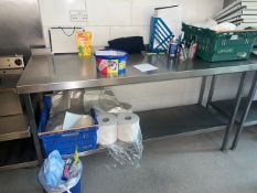 Stainless Steel Table & Fryer
