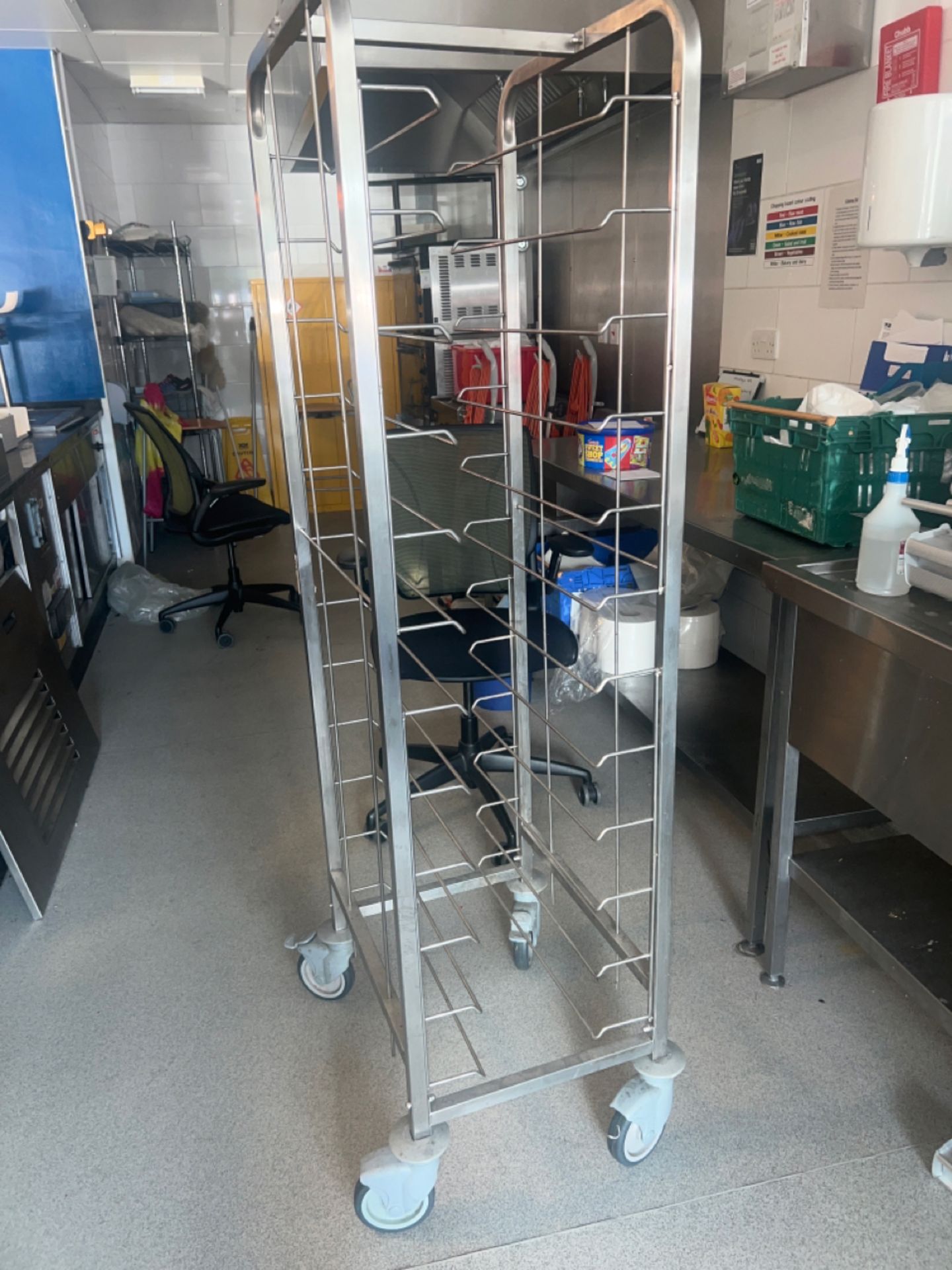 Stainless Steel Tray Trolley