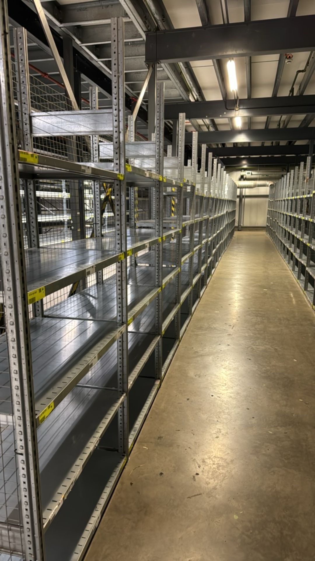 Run Of 20 Bays Of Lightweight Boltless Shelving