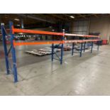A Run Of 4 Bays of Bolt-less Racking