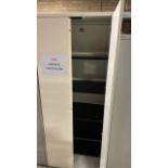 Cream Metal Storage Cabinet