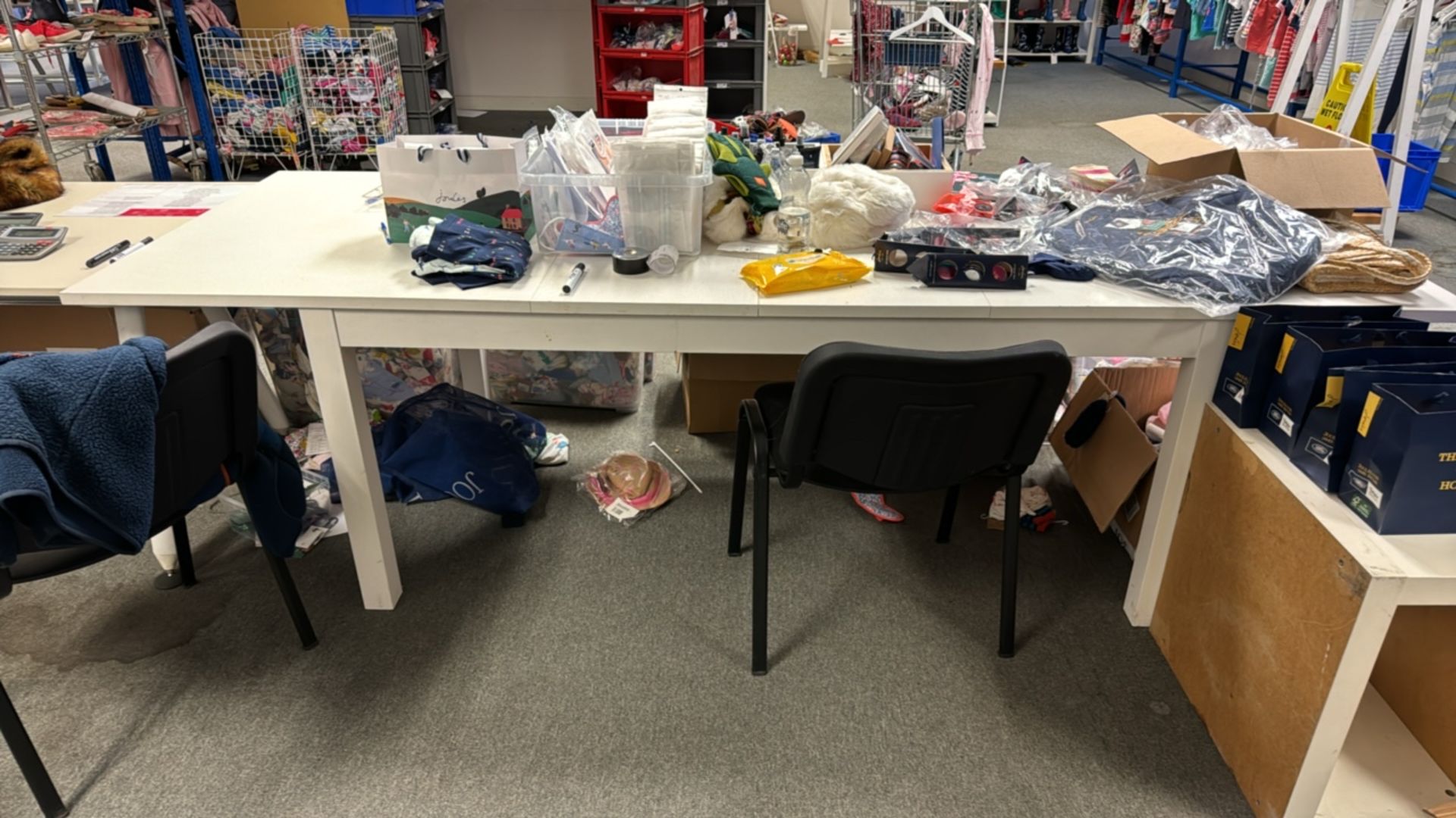 White Desk Tables x4 - Image 6 of 6