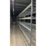 Run Of 6 Bays Of Lightweight Bolt-less Shelving